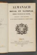 Photo 2 : ALMANACH ROYAL de France pour l'année 1847.