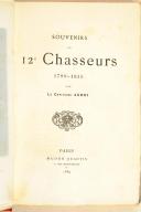 Photo 2 : AUBRY (Capt.). Souvenirs du 12e Chasseurs (1799-1815). 