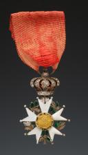 Photo 2 : KNIGHT'S CROSS OF THE LEGION OF HONOR, 1815-1830, luxury manufacturing with diamonds on the crown, Second Restoration. 30395.