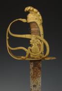 Photo 2 : SABRE DIT À LA MONTMORENCY D'OFFICIER DE GRENADIERS D'INFANTERIE OU DE LA GARDE NATIONALE, Révolution 1792-1795. 31106