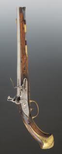 Photo 2 : BALL BUTT PISTOL, civilian model, France. Former Monarchy, first third of the 18th century, reign of Louis XIV - Louis XV. 34610.