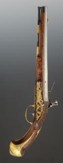 Photo 5 : BALL BUTT PISTOL, civilian model, France. Former Monarchy, first third of the 18th century, reign of Louis XIV - Louis XV. 34610.