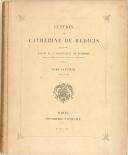Photo 6 : HECTOR DE LA FERRIERE - " Lettres de Catherine de Médicis " - Lot de 10 Tomes -1880-1909