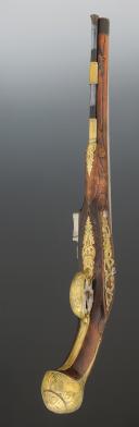 Photo 6 : BALL BUTT PISTOL, civilian model, France. Former Monarchy, first third of the 18th century, reign of Louis XIV - Louis XV. 34610.