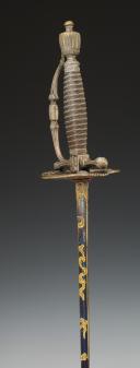 Photo 8 : ÉPÉE DE LA SECONDE COMPAGNIE DES MOUSQUETAIRES DE LA MAISON MILITAIRE DU ROI (Mousquetaires Noirs), modèle 1814, Restauration. 30088