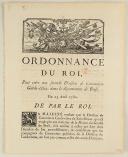 Photo 1 : ORDONNANCE DU ROI, pour créer une seconde Division de Canonniers Garde-côtes, dans le département de Brest. Du 23 avril 1780. 3 pages