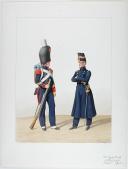 Photo 1 : 1828. Garde Royale. Artillerie à Pied. Sergent, Officier.