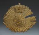 Photo 1 : SPANISH ARMY INFANTRY CASKET PLATE, model 1828, reign of Isabel II. 26339