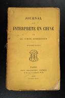 D’HÉRISSON (Le Comte). Journal d’un interprète en Chine.