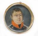 NATIONAL GUARD OFFICER, July Monarchy: miniature portrait. 30324
