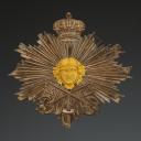 PLAQUE DE GIBERNE DES GARDES DE LA PORTE DE LA MAISON MILITAIRE DU ROI, modèle 1814, Restauration. 33830