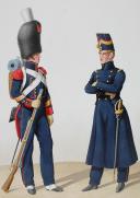 Photo 2 : 1828. Garde Royale. Artillerie à Pied. Sergent, Officier.