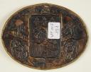 Photo 2 : Cartridge pouch plate of an officer of the Garde Nationale of Lyon, French Revolution (1790-1792).