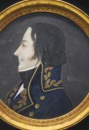 Photo 2 : MINIATURE PORTRAIT OF A GENERAL SIGNED VILLERS, Consulate - First Empire, Late 19th Century Production. 30140