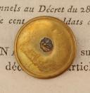 Photo 2 : BOUTON D'OFFICIER DES TROUPES À PIED DE LA GARDE IMPÉRIALE, Premier Empire. 20737-55
