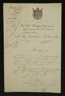 Photo 3 : 2ème Régiment d'Infanterie légère. DEUX LETTRES DE PROPOSITIONS DE NOMINATIONS, l'une signée du colonel SCHRAMM, 30 mars 1805 ; la seconde signée du colonel BRAYER, 13 octobre 1808. 18909-29