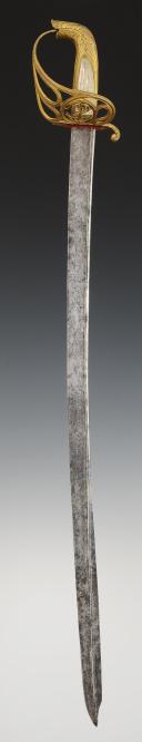 Photo 3 : SABRE D'OFFICIER DE LA MARINE DANOISE, Milieu XIXème siècle, vers 1840. 32656