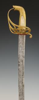 Photo 4 : SABRE D'OFFICIER DE LA MARINE DANOISE, Milieu XIXème siècle, vers 1840. 32656