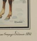 Photo 5 : Soulès : gouache représentant un chevau-léger lancier, 1812.