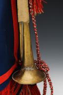 Photo 9 : TRUMPET AND FLAME OF THE 2nd REGIMENT OF CUIRASSIERS (1855-1865) OR CARABINIER (1865-1871) OF THE IMPERIAL GUARD, Second Empire. 27060