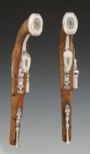 Photo 9 : PAIRE DE PISTOLETS DE CHEVAU-LÉGERS DE LA MAISON MILITAIRE DU ROI, 1814-1816, Restauration. 29985