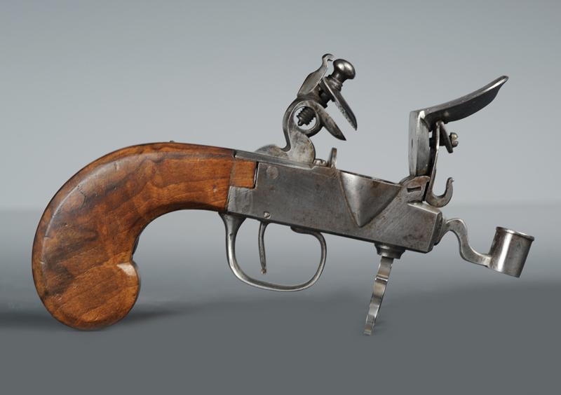 Pistolet briquet à silex, 19ème siècle.