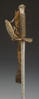 Photo 12 : SABRE DE RÉCOMPENSE ET PLAQUE DE CEINTURON, DIT « DES PAROISSES », donnés à François-Pierre DAUGUET, Capitaine au corps de Basse Normandie de l'Armée Royale de l'Ouest, modèle 1816, Restauration. 29991