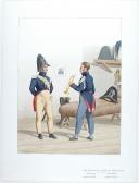 1819. Gendarmerie Royale des Départements. Gendarme en tenue d'été, Trompette en petite tenue.