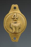 BOSSETTE DE MORS POUR 4ème RÉGIMENT DE CUIRASSIERS modèle 1855, Second Empire. 27037