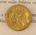BOUTON D'OFFICIER DES TROUPES À PIED DE LA GARDE IMPÉRIALE, Premier Empire. 20737-56