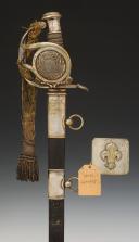 SABRE DE RÉCOMPENSE ET PLAQUE DE CEINTURON, DIT « DES PAROISSES », donnés à François-Pierre DAUGUET, Capitaine au corps de Basse Normandie de l'Armée Royale de l'Ouest, modèle 1816, Restauration. 29991