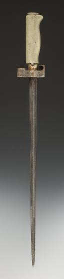BAÏONNETTE POUR FUSIL LEBEL, modèle 1886 transformé par suppression du quillon, Troisième République. 32545