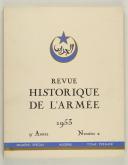 REVUE HISTORIQUE DE  L'ARMÉE, N° 2, 9ème année, 1953.