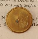 Photo 2 : BOUTON D'OFFICIER DES TROUPES À PIED DE LA GARDE IMPÉRIALE, Premier Empire. 20737-56