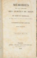 Photo 2 : GOUVION SAINT CYR. Mémoires sur les campagnes des armées du Rhin et du Rhin et Moselle.