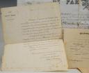 Photo 3 : ADDITIONAL PENSION CERTIFICATE FOR REASONS OF INJURIES AND VARIOUS DOCUMENTS REGARDING THE PENSION OF MR. JULES SÉVÈRE MARÉCHAL residing in Mont-de-Marsan (Landes), former soldier in the 27th Line Regiment, November 1, 1857. 18902-14