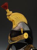 Photo 4 : HELMET AND BREATHER OF AN OFFICER OF CUIRASSIERS, model 1858, Second Empire. 27741