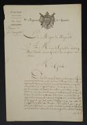 Photo 4 : 1er Régiment de Hussards. 12è Division Militaire. DEUX LETTRES DU CONSEIL D'ADMINISTRATION, L'une (1812) demandant le congé absolu pour des militaires en droit de le recevoir, la seconde (1813) faisant été de places restées vacantes dans certains escadrons. 18911-3