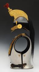 Photo 6 : HELMET AND BREATHER OF AN OFFICER OF CUIRASSIERS, model 1858, Second Empire. 27741