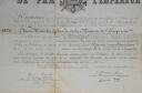 Photo 7 : ADDITIONAL PENSION CERTIFICATE FOR REASONS OF INJURIES AND VARIOUS DOCUMENTS REGARDING THE PENSION OF MR. JULES SÉVÈRE MARÉCHAL residing in Mont-de-Marsan (Landes), former soldier in the 27th Line Regiment, November 1, 1857. 18902-14