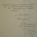 Photo 8 : 1er Régiment de Hussards. 12è Division Militaire. DEUX LETTRES DU CONSEIL D'ADMINISTRATION, L'une (1812) demandant le congé absolu pour des militaires en droit de le recevoir, la seconde (1813) faisant été de places restées vacantes dans certains escadrons. 18911-3