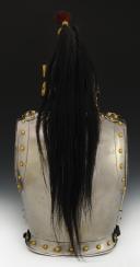 Photo 10 : CASQUE ET CUIRASSE DU SECOND RÉGIMENT DE CUIRASSIERS DE LA GARDE IMPÉRIALE, modèle 1854, Second Empire. 27724/27725