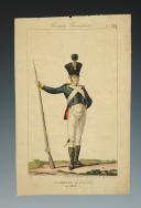Photo 1 : MARTINET, FLANQUEUR DE LA GARDE EN 1813 : Gravure couleurs, Premier Empire.