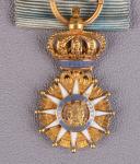 Photo 1 : 71 Étoile de chevalier de l’Ordre de la Réunion (demi taille). Royaume de Hollande. Premier Empire.
