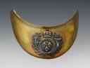 Photo 1 : OFFICER'S GORGET OF THE ROYAL CORPS OF HUNTERS ON FOOT OF FRANCE, model 1814, First Restoration. 25950