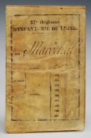 MILITARY RECORD OF MARSHAL JULES SIVÈRE, 27th Line Infantry Regiment. 18900-4