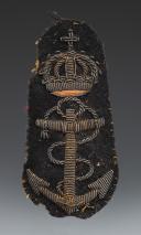 ORNEMENT DE RETROUSSIS D'UNIFORME D'OFFICIER DE MARINE, Second Empire. 26191