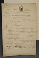 Photo 2 : 6ème Régiment de Hussards. LOT DE TROIS LETTRES (1811 et 1813) ADRESSÉES AU MINISTRE DE LA GUERRE pour manque d'hommes ou d'équipements. 18911-4