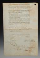 Photo 3 : SPECIAL WAR COUNCIL JUDGEMENT, Conviction for desertion of Joseph BOURGEOIS, rifleman in the 1st Regiment of the Paris Guard, on October 29, 1808. 18902-15