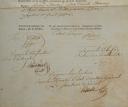 Photo 4 : SPECIAL WAR COUNCIL JUDGEMENT, Conviction for desertion of Joseph BOURGEOIS, rifleman in the 1st Regiment of the Paris Guard, on October 29, 1808. 18902-15